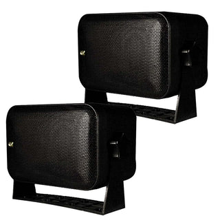 Poly-Planar Box Speakers - Pair - Black Poly-Planar