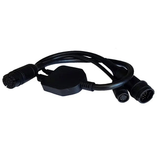 Raymarine Adapter Cable 25-Pin to 25-Pin & 7-Pin - Y-Cable to RealVision & Embedded 600W Airmar TD to Axiom RV Raymarine