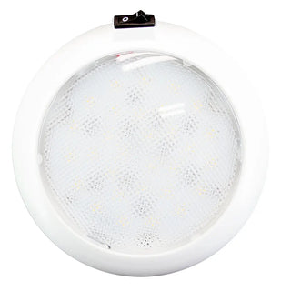 Innovative Lighting 5.5" Round Some Light - White/Red LED w/Switch - White Housing Innovative Lighting