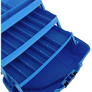 Plano 3-Tray Tackle Box w/Dual Top Access - Smoke & Bright Blue Plano