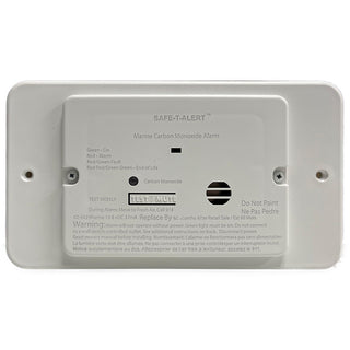 Safe-T-Alert 62 Series Marine Carbon Monoxide - Flush Mount - White - 12V w/Trim Ring Safe-T-Alert