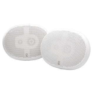 Poly-Planar 6" x 9" Premium Oval Marine Speakers - (Pair) White Poly-Planar