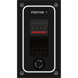 Paneltronics Waterproof Panel - DC 1-Position Illuminated Rocker Switch & Fuse Paneltronics