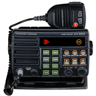 Standard Horizon VLH-3000A 30W Dual Zone PA/Loud Hailer/Fog w/Listen Back & 2 Optional Intercom Stations Standard Horizon