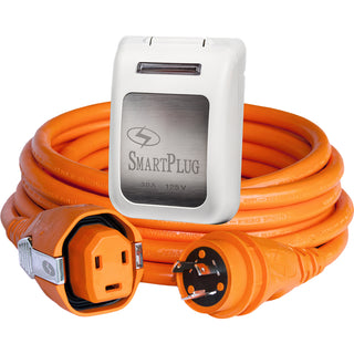 SmartPlug 30 AMP SmartPlug/Twist Type Cordset w/White Inlet Cover- 50' SmartPlug