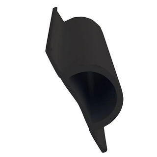 Dock Edge Standard "D" PVC Profile - 16' Roll - Black Dock Edge