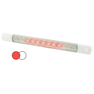 Hella Marine Surface Strip Light w/Switch - White/Red LEDs - 12V - Revival Marine Source