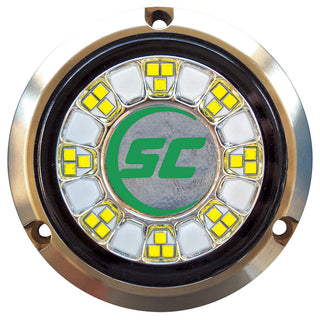 Shadow-Caster SCR-24 Bronze Underwater Light - 24 LEDs - Aqua Green Shadow-Caster LED Lighting