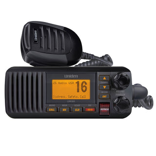 Uniden UM385 Fixed Mount VHF Radio - Black Uniden