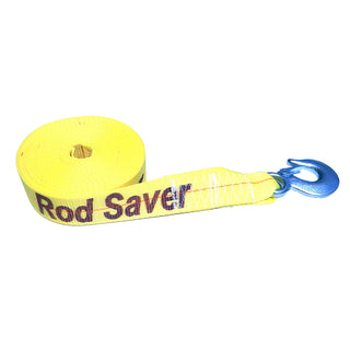 Rod Saver Heavy-Duty Winch Strap Replacement - Yellow - 2" x 20' Rod Saver