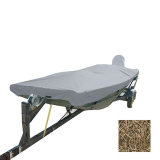 Carver Performance Poly-Guard Styled-to-Fit Boat Cover f/16.5' Open Jon Boats - Shadow Grass Carver by Covercraft