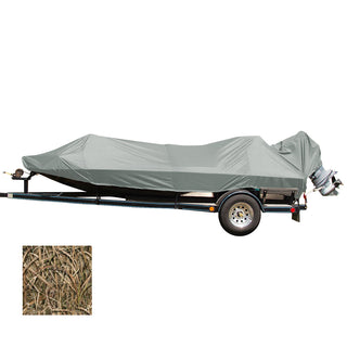 Carver Performance Poly-Guard Styled-to-Fit Boat Cover f/17.5' Jon Style Bass Boats - Shadow Grass Carver by Covercraft