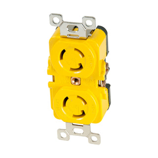 Marinco Locking Receptacle - 15A, 125V - Yellow Marinco