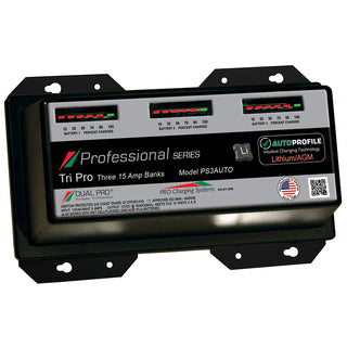 Dual Pro PS3 Auto 15A - 3-Bank Lithium/AGM Battery Charger Dual Pro