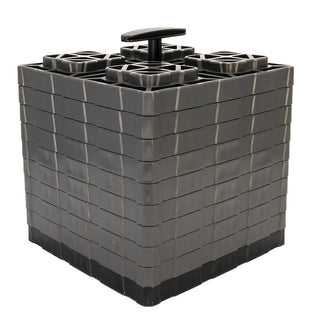 Camco FasTen Leveling Blocks XL w/T-Handle - 2x2 - Grey *10-Pack Camco