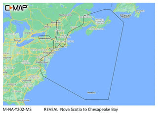C-map Reveal Coastal Nova Scotia To Chesapeak Bay C-Map