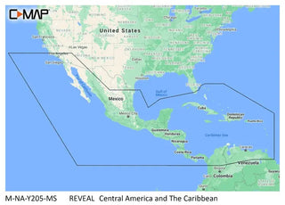 C-map Reveal Coastal Central America Caribbean C-Map