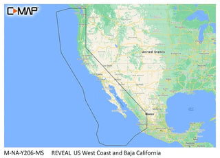 C-map Reveal Coastal Us West Coast And Baja C-Map