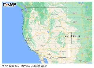 C-map Reveal Inland Us Lakes West C-Map