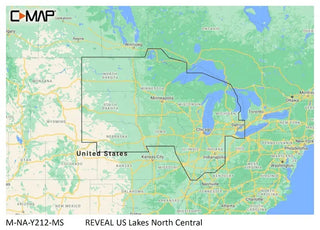 C-map Reveal Inland Us Lakes North Central C-Map