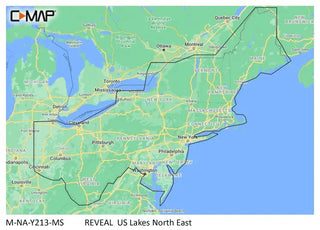 C-map Reveal Inland Us Lakes North East C-Map