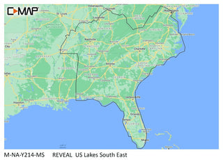 C-map Reveal Inland Us Lakes South East C-Map