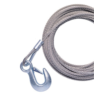 Powerwinch 50' X 7/32""' Cable Galvanized With Hook For Use With 912, 915, Vs190 Powerwinch